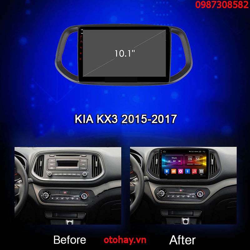 MÀN HÌNH ANDROID 4G XE KIA KX3 2015-2017