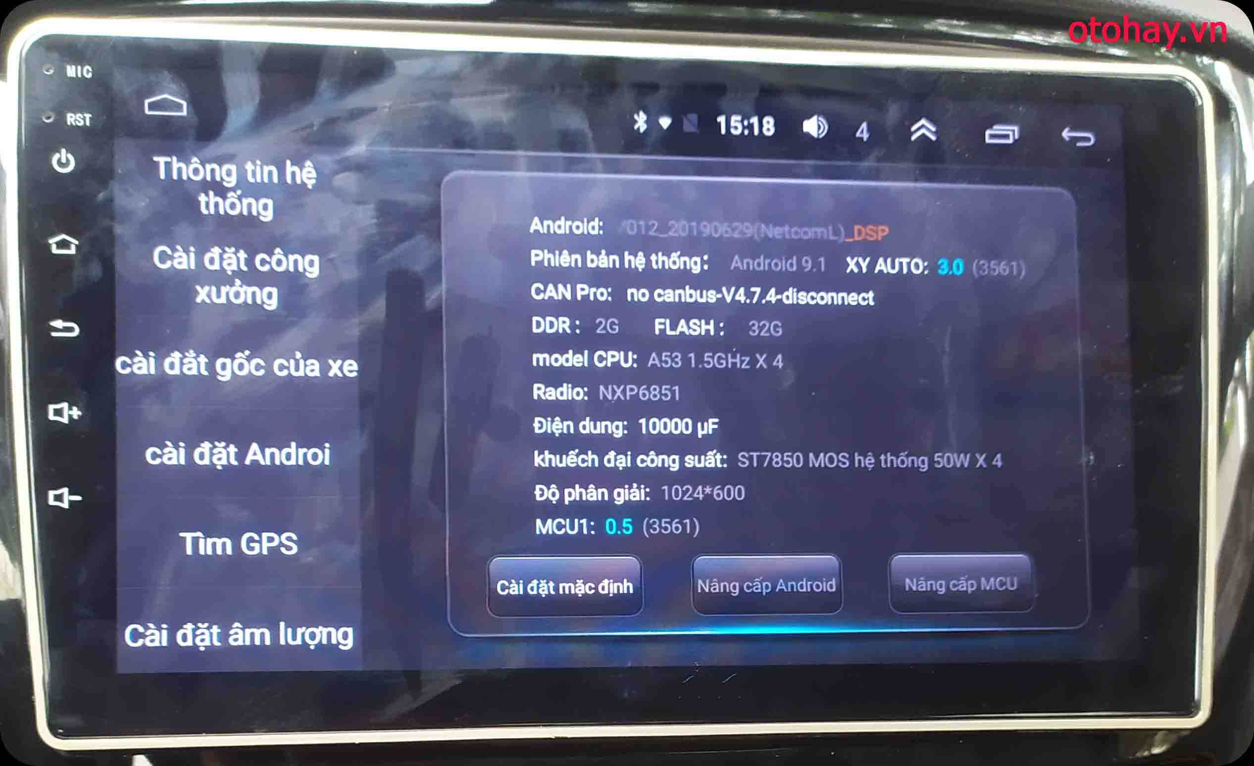 Màn Hình Android Huyndai Avante 2012,2013,2014,2015