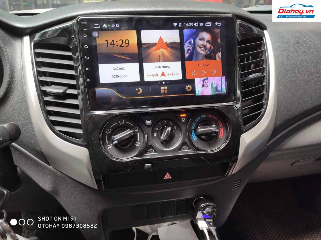 MÀN HÌNH ANDROID 4G XE MITSUBISHI TRITON 2015, 2016,2017,2018,2019