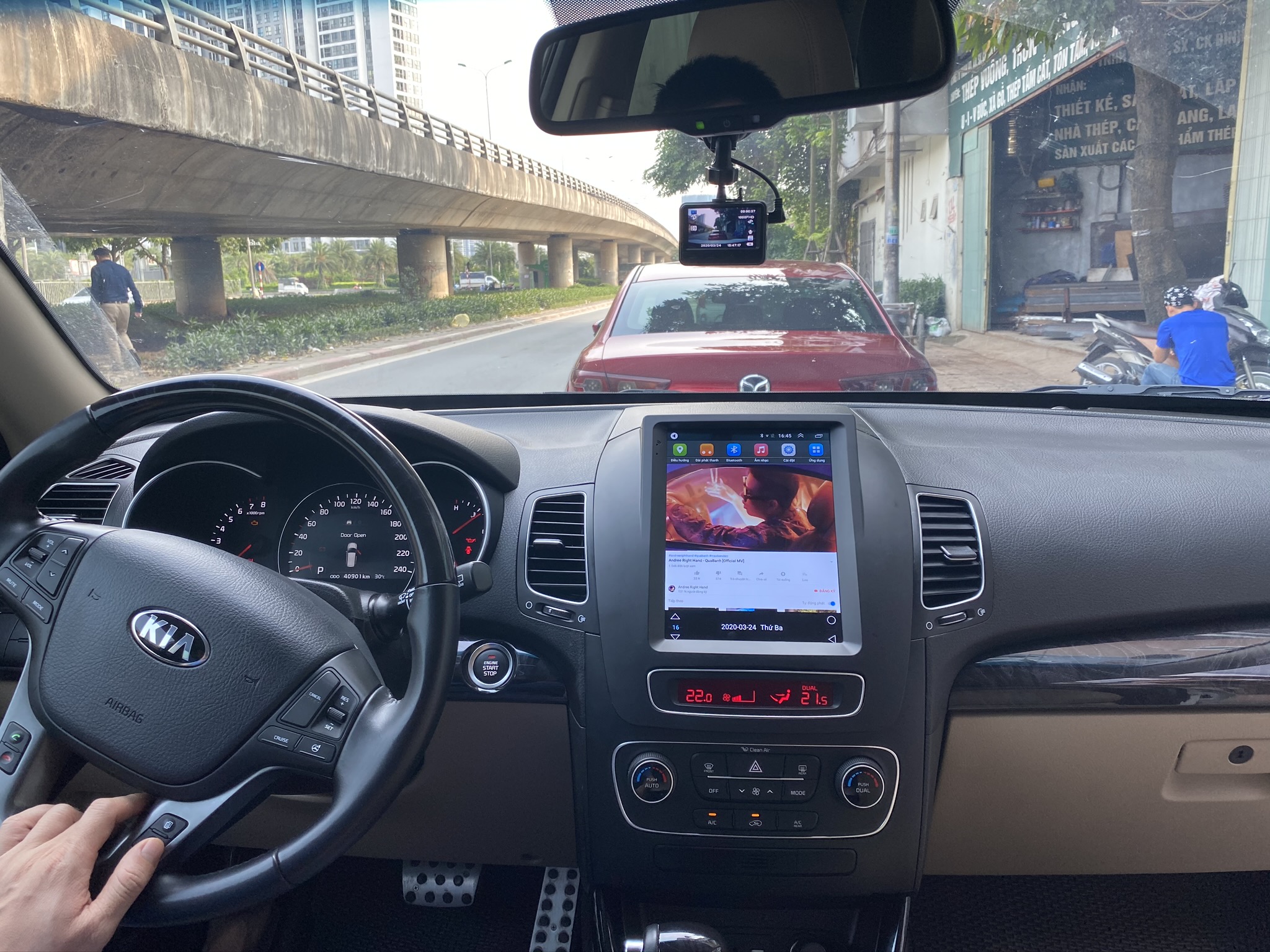 Màn Hình Android Tesla Kia Sorento 2015,2016,2017,2018,2019