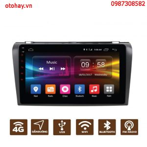Giảm giá! MÀN HÌNH ANDROID 4G MAZDA 2 2007-2012