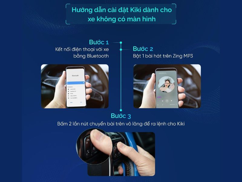 Hướng dẫn cài đặt Kiki dành cho xe không có màn hình thông minh