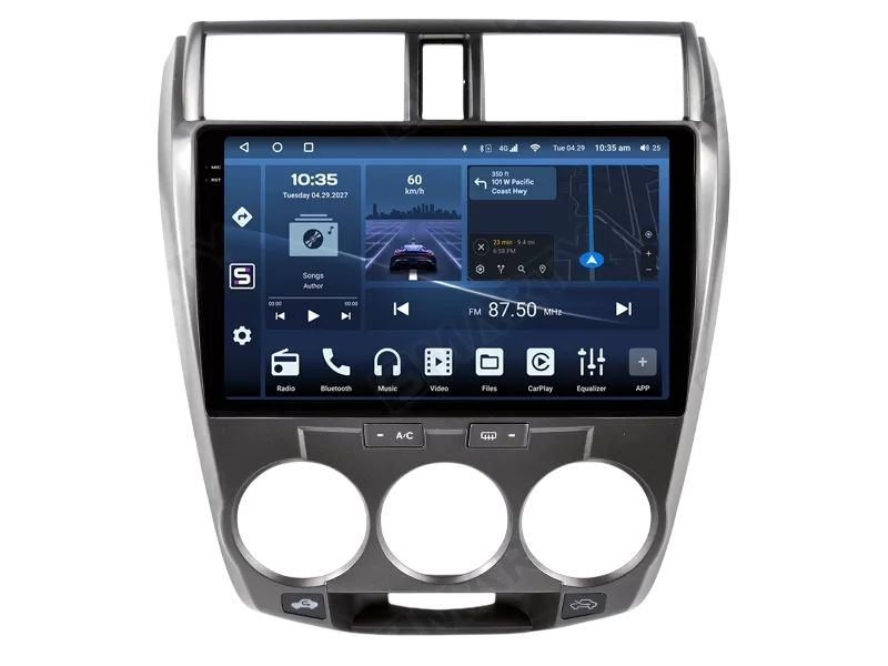 Lắp màn hình Android cho Honda City giữ nguyên rắc zin